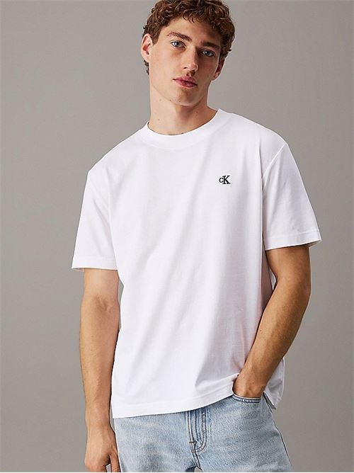 serif font graphic tee CALVIN KLEIN JEANS | J30J327473YAF